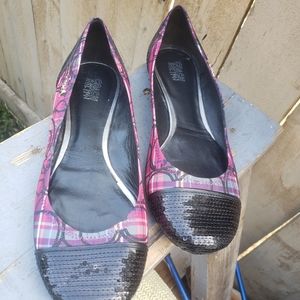 Coach Plaid Ballerina Flats